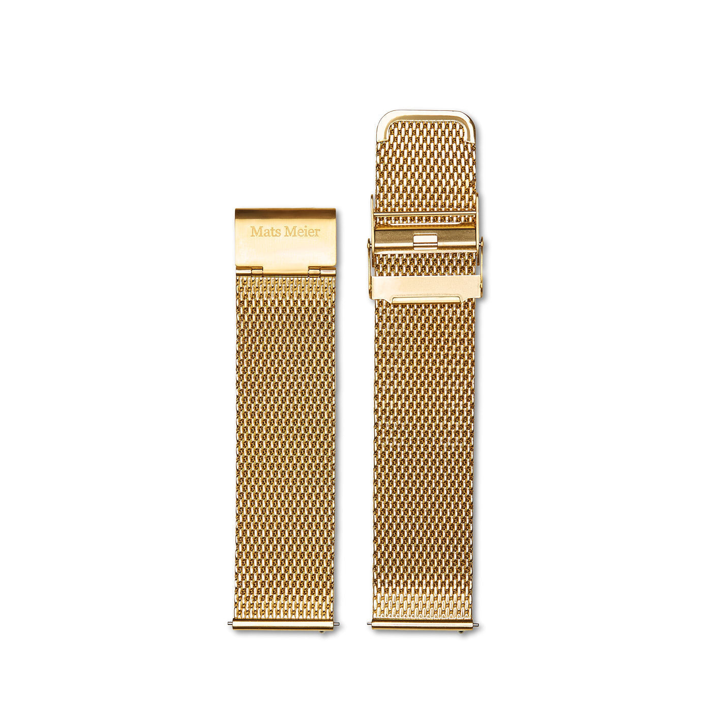 Castor mesh strap 22mm gold colored   