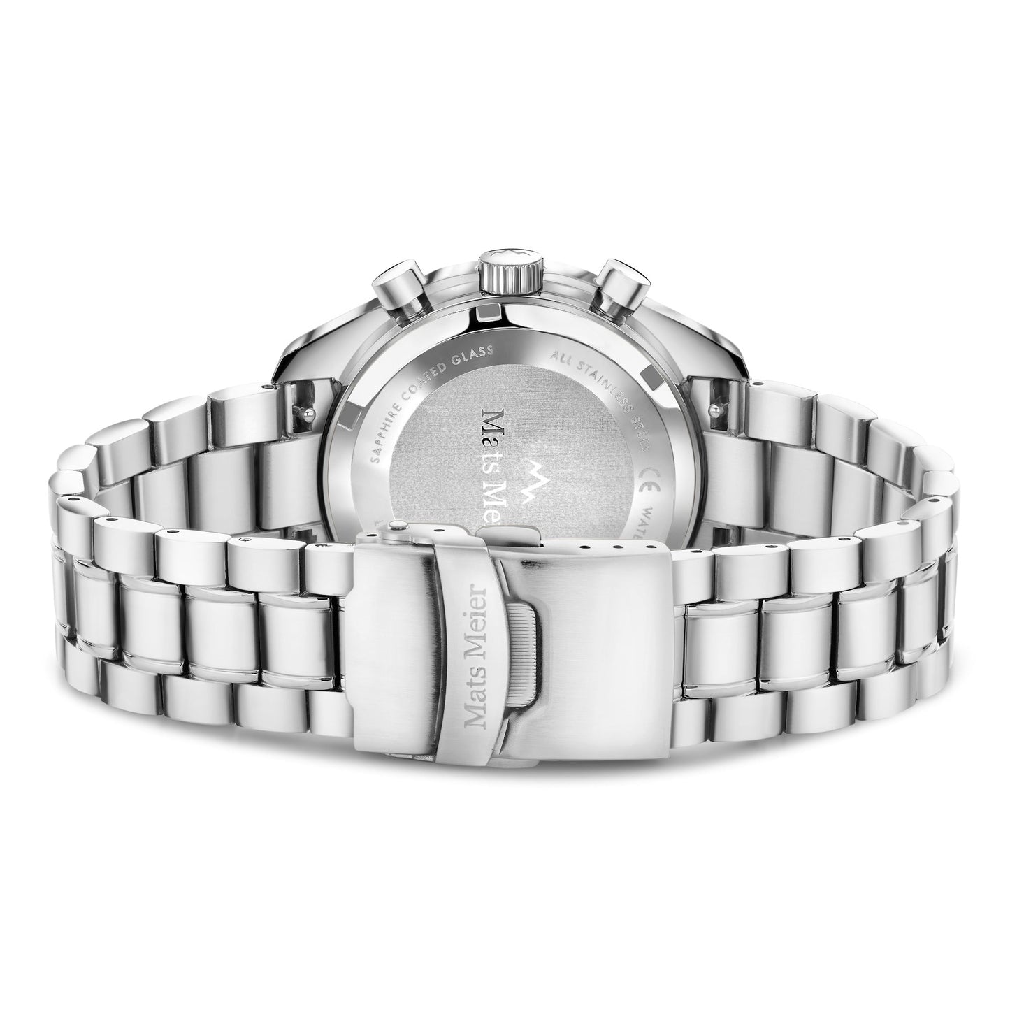 Arosa Racing chronograph mens watch silver coloured and blue   